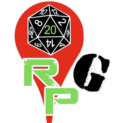 Rally Point Games logo featuring a 20-sided die